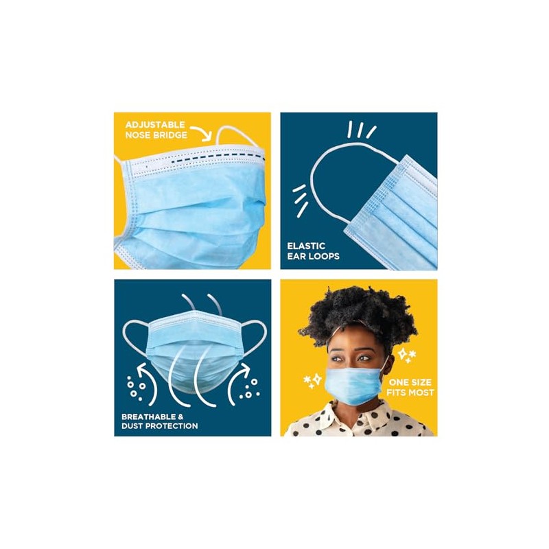 Be Smart Get Prepared - Máscara facial de 50 unidades,