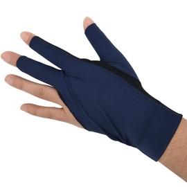 Cosmos Billiards Glove 3 Finger Pool Glove Elastic Snooker Cue Sport Glove, Anti-Slip Palm Pad One Size for Men & Women, Left Hand