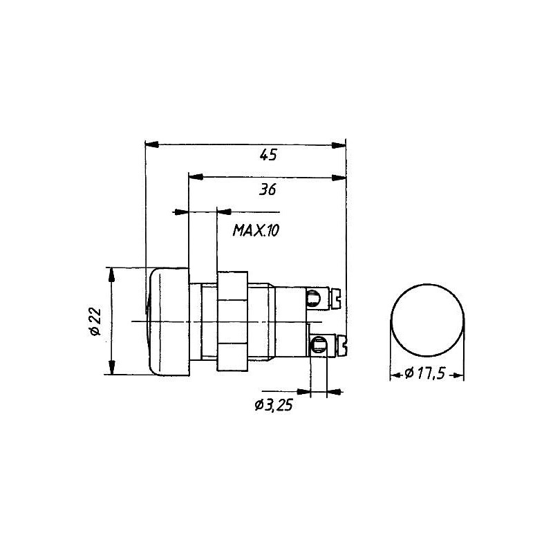 HELLA 2AA 008 595-031 Control Lamp - Halogen - 12/24V