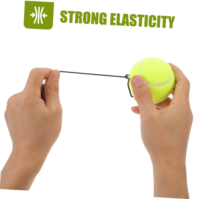 KOMBIUDA Beginner Tennis Practice Ball String Set 2pcs Elastic Rope