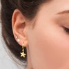 Starfish Earrings Gold Seashell Earrings Beach Earrings for Women Puka