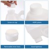 BPFY 2 Pack 1 Gallon Clear Plastic Jugs with Lids,