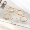 Annpro Gold Knuckle Rings Set for Women,Simple Dainty Stackable Finger