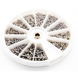 Edelstahl Fasermaterial Schrauben Muttern Sortiment Kit Set M1 M1,2 M1.4 M1.6