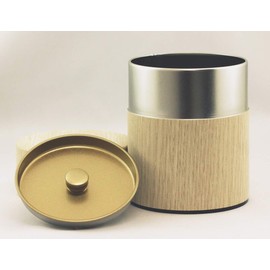 KOTODO Natural Wood Tea Tin Canister : Oak/Wide 7oz (200g), Japan