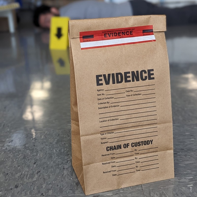 Crime Scene Paper Evidence Bags (Medium)