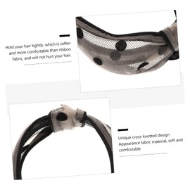 SAFIGLE 2pcs Twisted Knot Headbands for Women Vintage Dot Hair Accessories Comfortable and Stretchable Hair Types for Christmas and Valentine Day