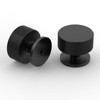 Amerdeco 10 Pack Matte Black Cabinet Knobs Single Hole Cabinet