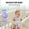 AMACOOL Battery Operated Stroller Fan Flexible Tripod Clip On Fan