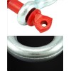 QWORK 3/8" Galvanized Screw Pin Anchor Shackles, 10 Pack D-Ring