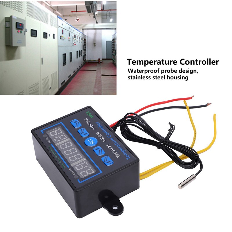 High Temperature Controller 3‑Display Multifunctional Control Switch W88 ‑19~99℃