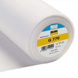 Vilene G770 Bi Elastic Stretch Iron On Fusible Woven Interfacing Interlining White - per metre