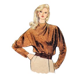 Vogue Misses' Blouse Sewing Pattern Kit, Design Code V1902, Sizes 16-18-20-22-24