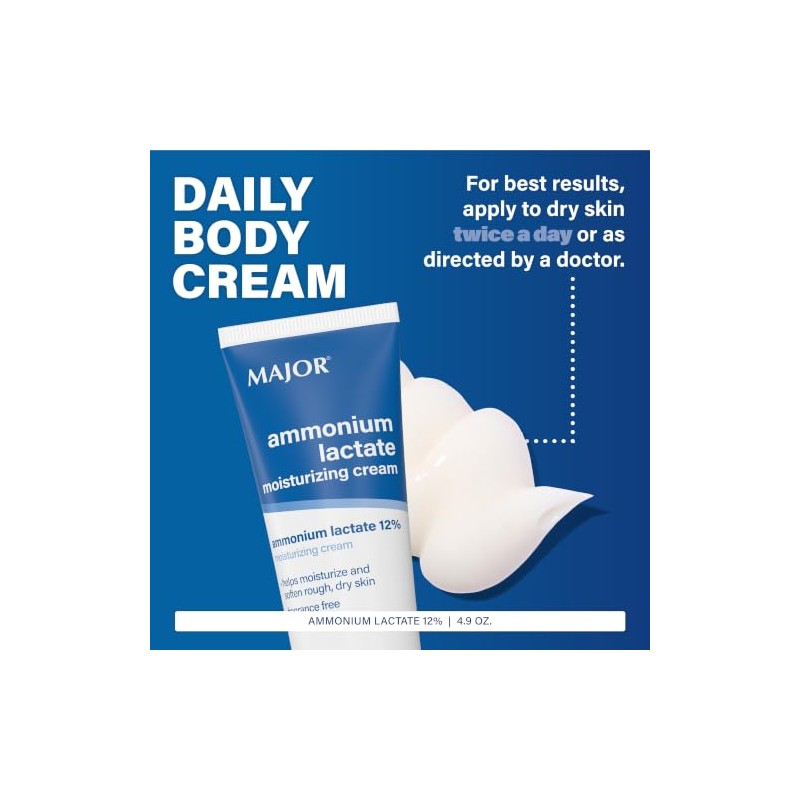 Ammonium Lactate 12% Moisturizing Cream 140 Gm Flip-Top Tube by