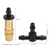 30Pcs Adjustable Copper Atomizing Nozzles with Tee Connectors Garden Cooling