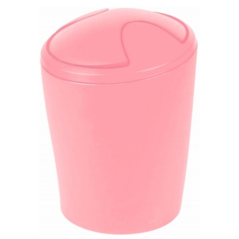 Spirella Move 1018674 Bottle Bathroom Accessories Waste Bin, Frosty Rose
