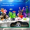 Ulyunist 4-Piece Aquarium Fish Tank Cave Set - 1 Large