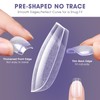 Extra Short Coffin Nail Tips:240PCS Soft False Nail Gel Tips