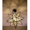 DIRYZON EUL Moravian Star Pendant Light 16 inch Seeded Glass