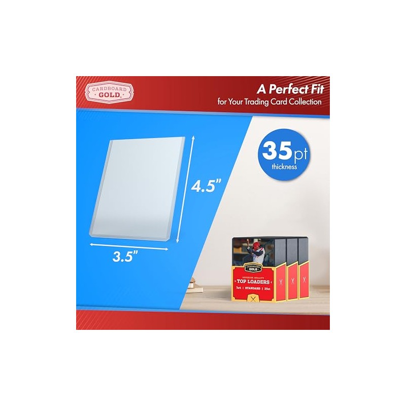 Cartón Gold CBG-TL Pro Toploaders Keep Cards Ultra Protect, 4"