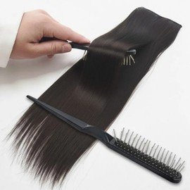 Basic hair wig brush, hair extension piece, 1P wig, wig comb / 베이직 헤어 가발 전용 브러쉬 붙임머리 피스 1P 가모 덧가발 가발빗