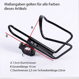 Soytich Aluminium Bottle Holder Water Bottle Holder Bicycle Can Holder F6 Colour: Black