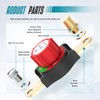Battery Disconnect Switch, Hilictokt Top Post to Side Post Battery