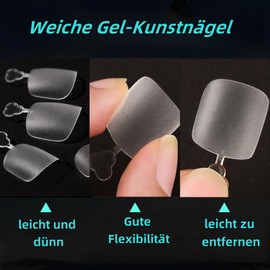 Pack of 120 Short Square Toenails for Sticking, 12 Sizes, Matte False Toenails, Full Cover Squoval Toenail Tips, Soft Pre-Filed Nail Tips for Women, Home DIY Nail Studio