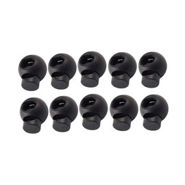 Healifty 25 Piezas Cierres De Cordón De Resorte Redondo De Plástico Tapones De Cordón Para Mochilas Equipaje Y Ropa Hebillas De Cuerda Con Bloqueo Para Camping Y Senderismo 0.74X0.59X0.59In
