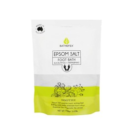 Bathefex Epsom Salt Foot Bath with Eucal and Peppermint, 750g Mixed color (Pack of 1)