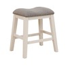 UOCFYK Bar/Counter/Saddle/Vanity Stools, Modern Small Height Barstools Wooden Upholstered Backless