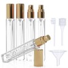 Seafulee 5PCS Cologne Atomizer Empty, 10ML Mini Perfume Bottles Refillable