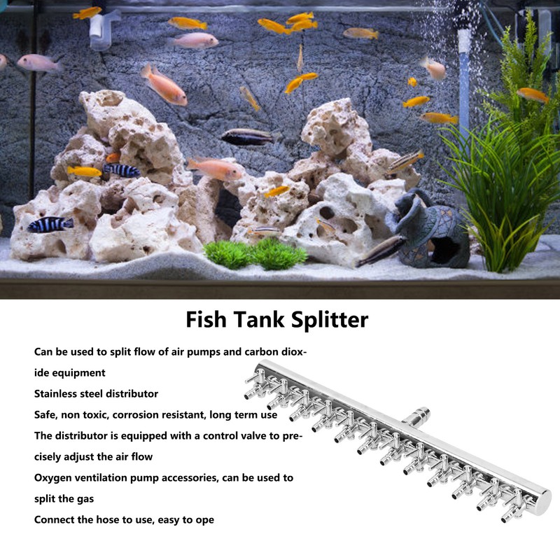 Fish Tank Distribution Valve Fish Tank Oxygen Pipe Carbon Dioxide
