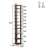 HOMEFORT 10-Tier Vertical Shoe Rack, Corner Shoe Tower, Slim Shoe