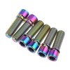 Wanyifa M8 x 25mm Titanium Ti Bolt with Washer for