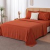 Litanika Oversized King Size Comforter Set with Sheets Burnt Orange