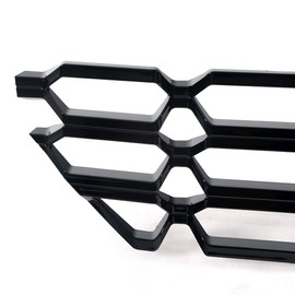 PIT66 2Pcs Black Bumper Grille Skin Guard Snap On Insert Compatible with Chevy 2016-2018 Silverado 1500