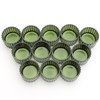 VOHO Green Tealight Candle Holder Set of 12, Glass Candle