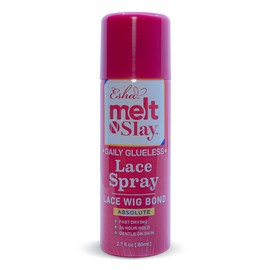 Esha Melt N Slay Glueless Lace Spray, Melting and Holding for Wigs, Lace Bond Adhesive Spray for Closure Wigs, Extensions, Strong, Natural Forming Hold, Protect Edges (80ML)