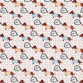 GRAPHICS & MORE Woof Goes The Wieners Dachshunds Dogs in Sweaters Pattern Premium Roll Gift Wrap Wrapping Paper