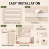 Baysola Beige Small Felt Bulletin Board for Wall 24 x
