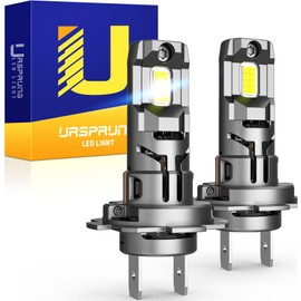 Ursprung H7 Light Bulbs, 34000LM 800% Super Brightness 1:1 Mini Size H7 Fog Light Bulb, No Adapter Required, Truly Plug-N-Play, Pack of 2