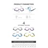 OREUDO 2 in 1 Makeup Glasses Visually Impaired Glasses Rotatable