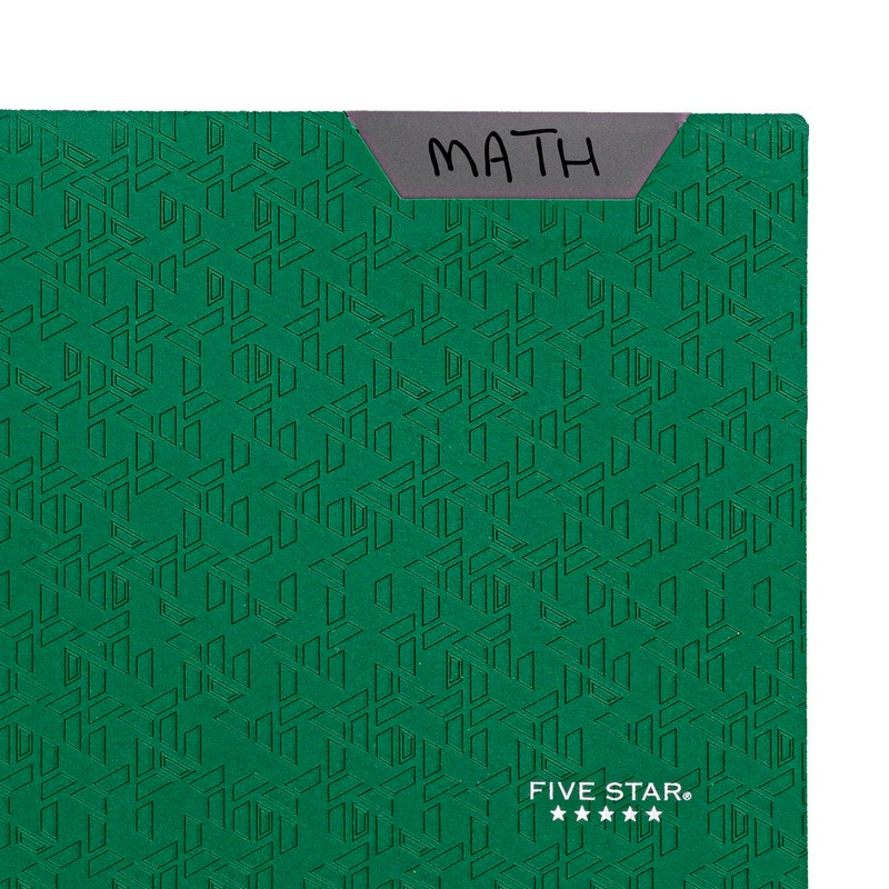 Five Star 2-Pocket Folder, Plastic Folder with Stay-Put Tabs, Fits