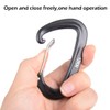 TRIWONDER 12KN 25KN Aluminium Wire Gate Carabiners for Hammock -