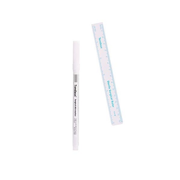 Tattoo Marker Pens, Tattoo Stencil Pen, with Paper Ruler,for Skin,
