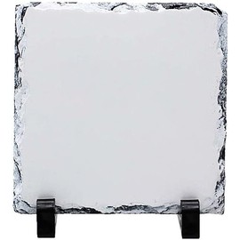 Exceptional Memorial Photo Gift, DIY Customize Your Picture Stone Frame, Craft Your Own Rock Slate Plaque, DIY Memories on Valentine's Day, Weddings, Birthdays, Special Occasions (19*19CM:1pcs)