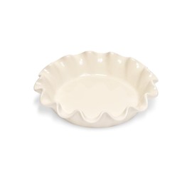Emile Henry Made In France Ruffled Pie Dish 10.5" X 2.5" / 1.25qt |Clay