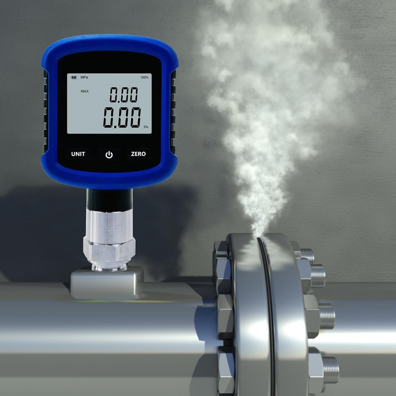 High Precision Digital Hydraulic Industrial Pressure Gauge 0.2% FS Accuracy