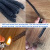 Dreadlock Hair Extensions Human Hair 12 Inch Thickness 0.4 cm